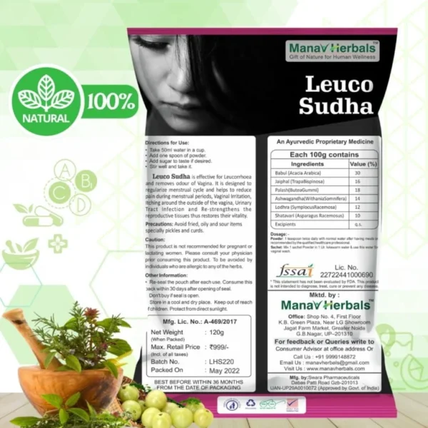 Two Months Pack Leuco Sudha: Solution for Leucorrhoea Relief & Menstrual Harmony - Image 2