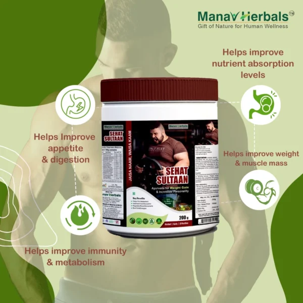 Two Months Pack SEHAT SULTAAN Ayurvedic Weight Gainer/Mass Gainer Powder - Image 5