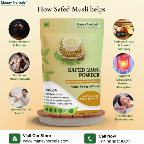 Safed Musli – The Original Ayurvedic Power Root - Image 2