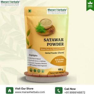 Shatavari Powder by Manav Herbals – Fertility, Strength & Immunity Support (200g)
